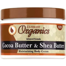 Africas Best Ultimate Organics Cocoa Butter & Shea Butter Moisturizing Body Cream 216 Gr